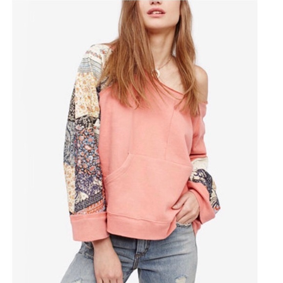 Free People Tops - Free People Suns Out Patchwork Sleeve top